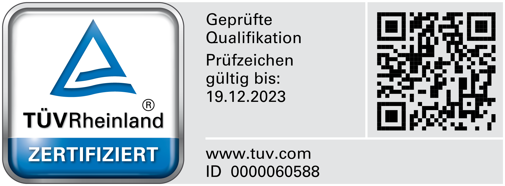 TÜV  Zertifiziert